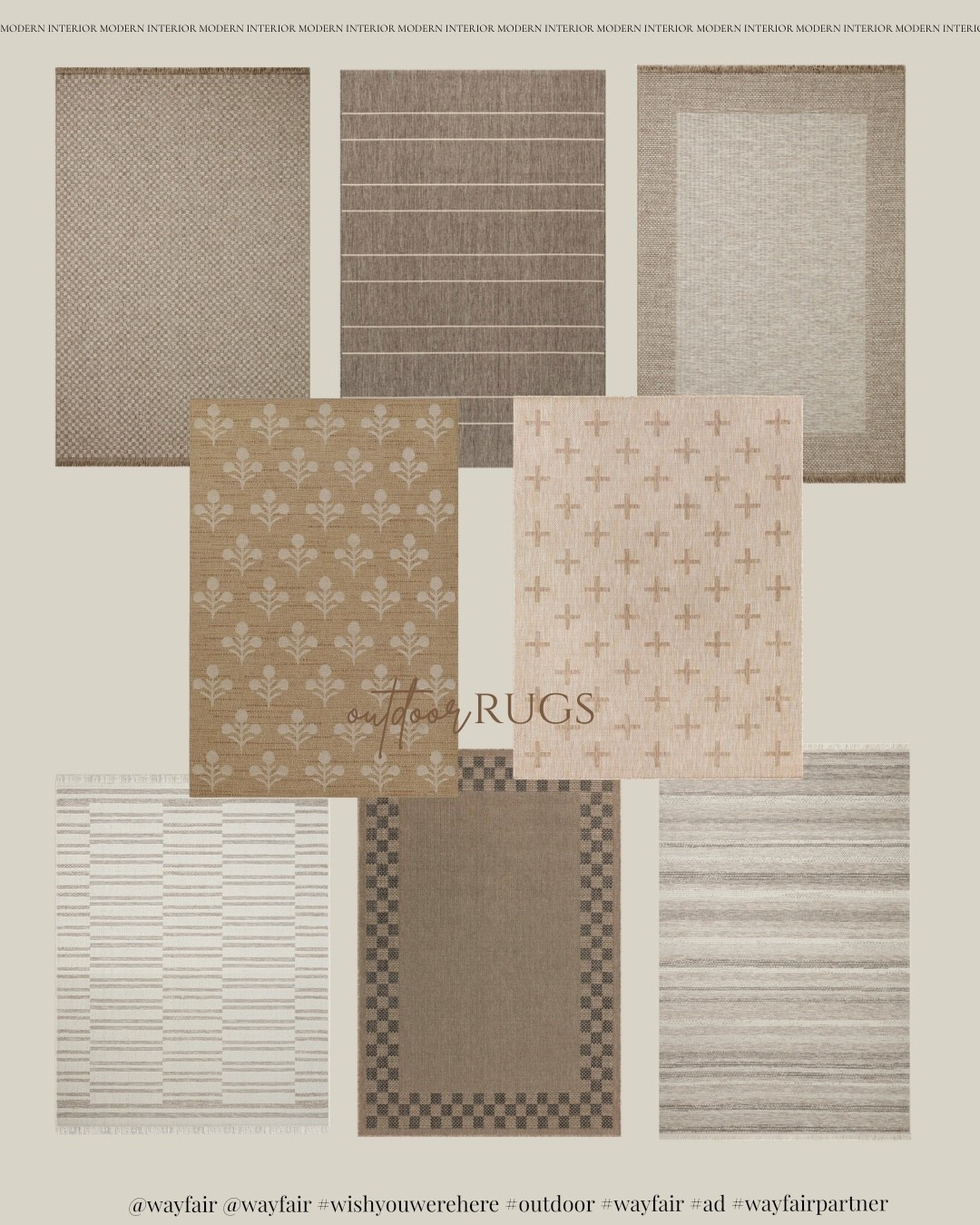 OUTDOOR RUGS🌻

A simple outdoor rug can change the whole patio. It brings in warmth, defines the seating area, and makes morning coffee out here even better.

@Wayfair #wishyouwerehere #outdoor #wayfair #ad #wayfairpartner