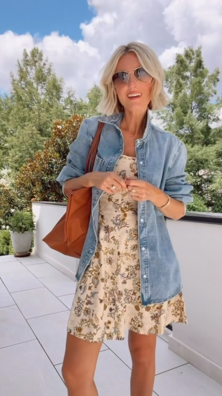 Cutest sundress ever! Love how it’s layered with this chambray button down. Wearing M chambray top and XS dress 

Loverly grey, yellow sundress, women’s fashion, affordable outfits women, style finds for her

#LTKSeasonal