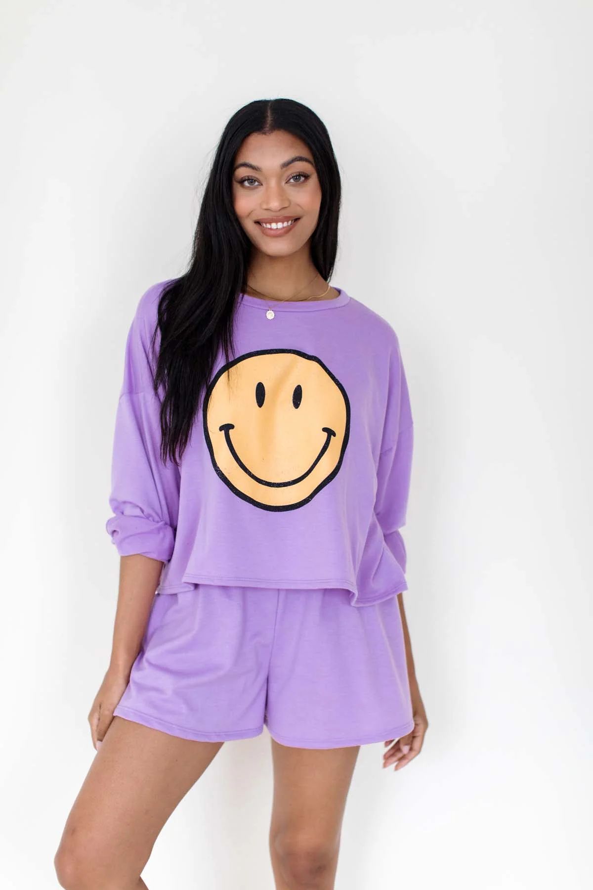 Palmer Lilac Smiley Set | The Post