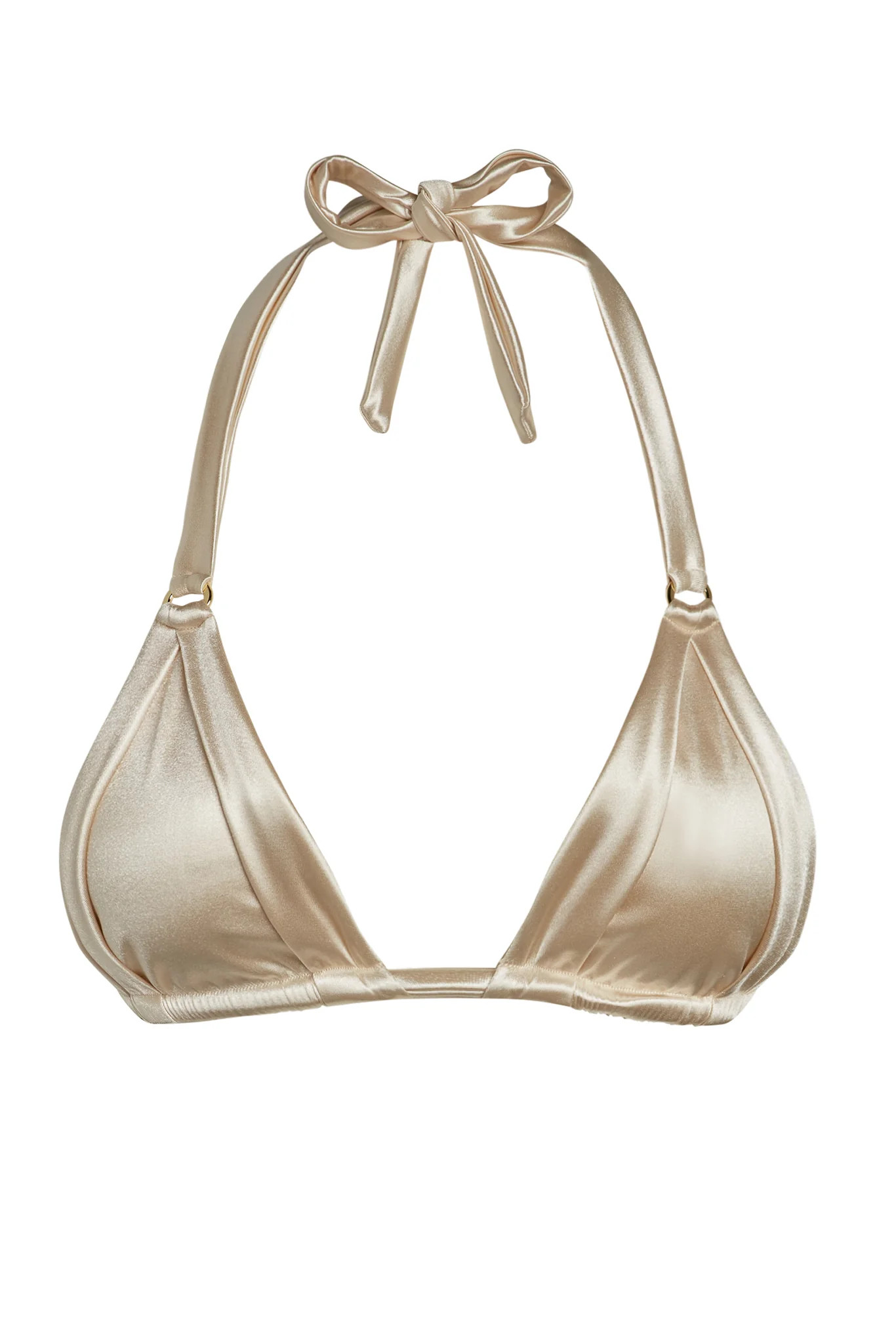 Morocco Top - Champagne Shiny Jersey | Monday Swimwear