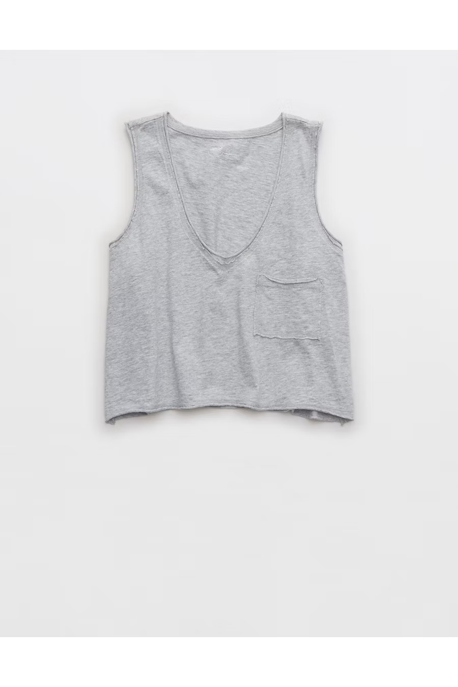 Aerie V-Neck Cropped Tank Top | American Eagle Outfitters (US & CA)