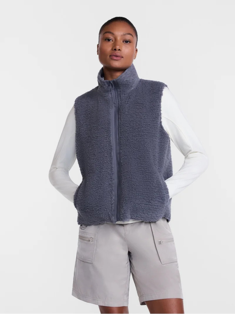 Ozark Trail Women's and Women's Plus High Pile Vest, Sizes XS-3X | Walmart (US)