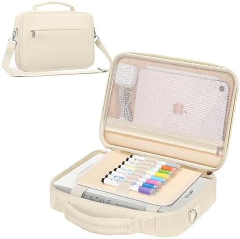 FINPAC Large Bible Cover w/Shoulder Strap, Carrying Book Case Church Bag Bible Protective w/Pen S... | Amazon (US)