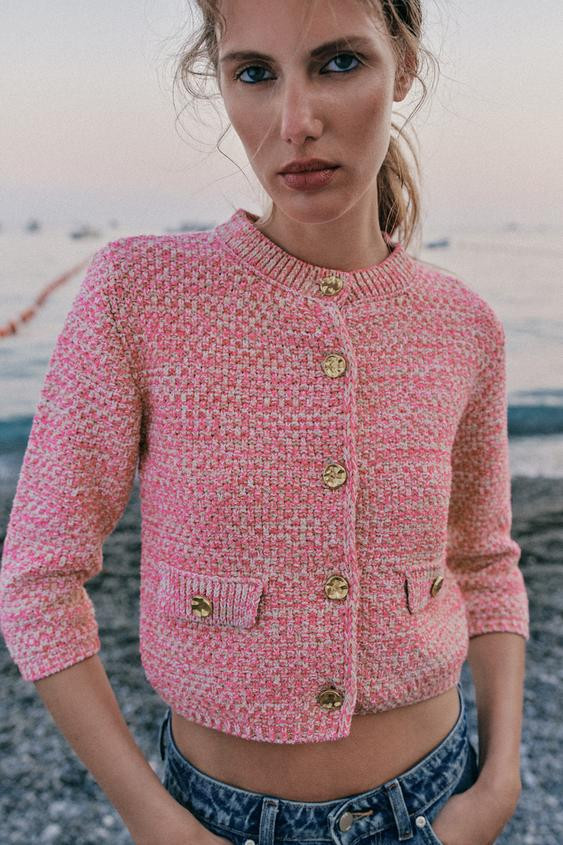 FRENCH SLEEVE CARDIGAN | Zara US