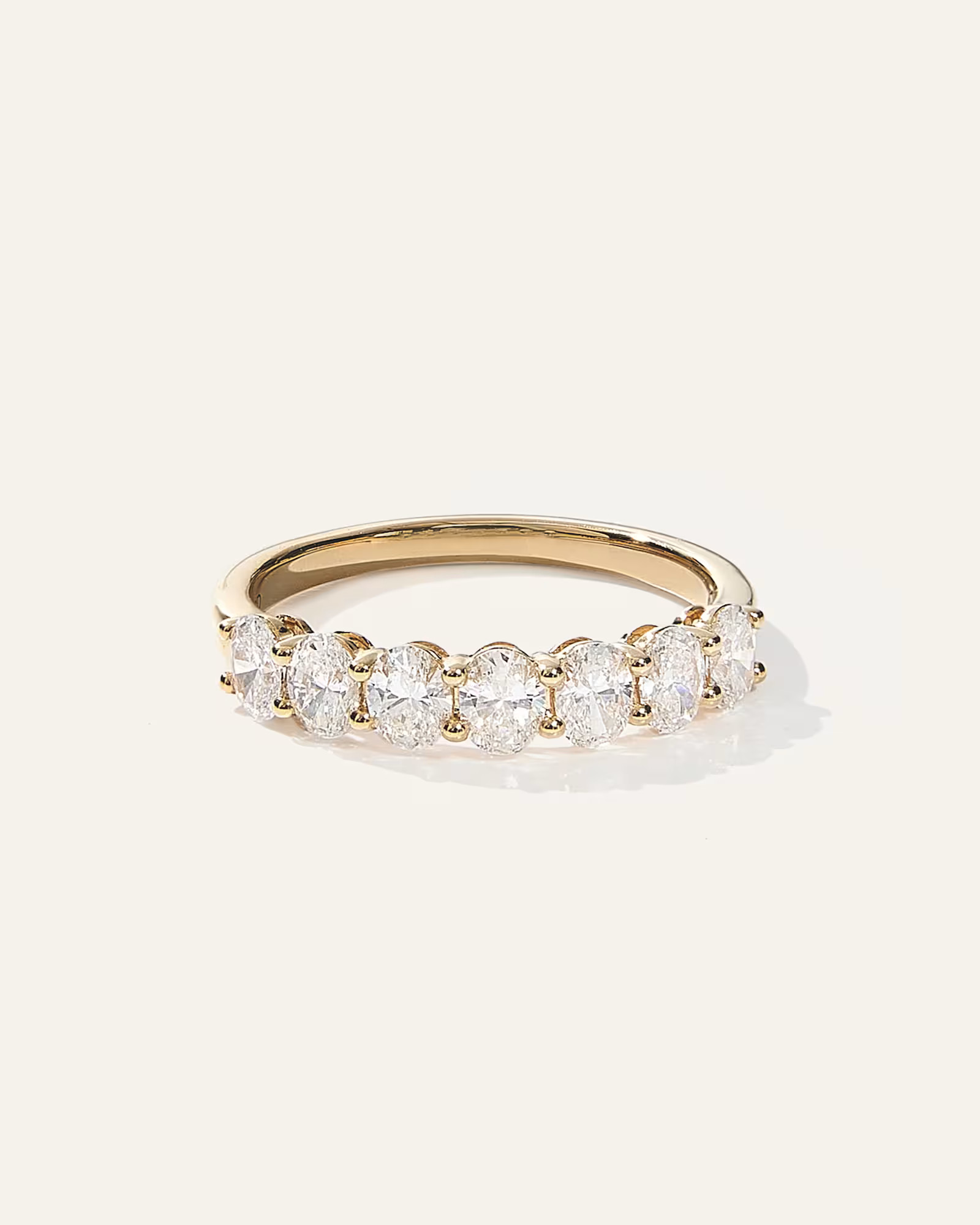 Lab Grown Diamond Oval Seven Stone Band | Quince