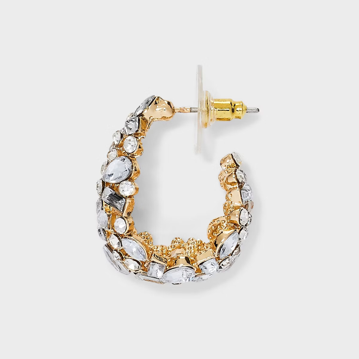 SUGARFIX by BaubleBar Crystal Cluster Hoop Earrings - Gold | Target