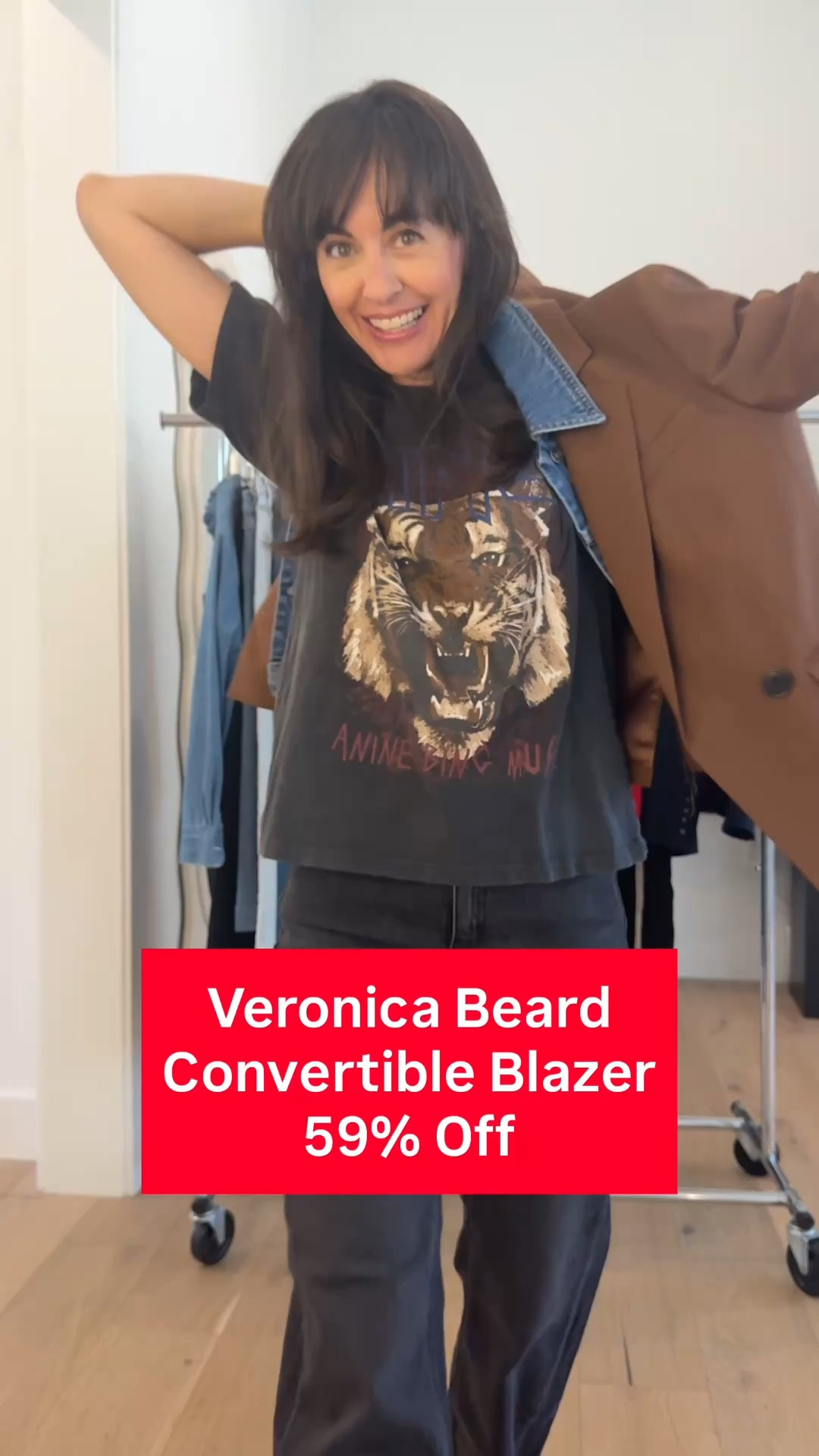 This is your chance to get a Veronica beard blazer that you can wear casual or dressy more than 50% off.