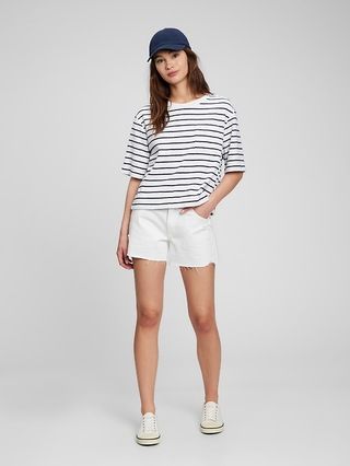 Towel Terry Boxy Cropped T-Shirt | Gap (US)