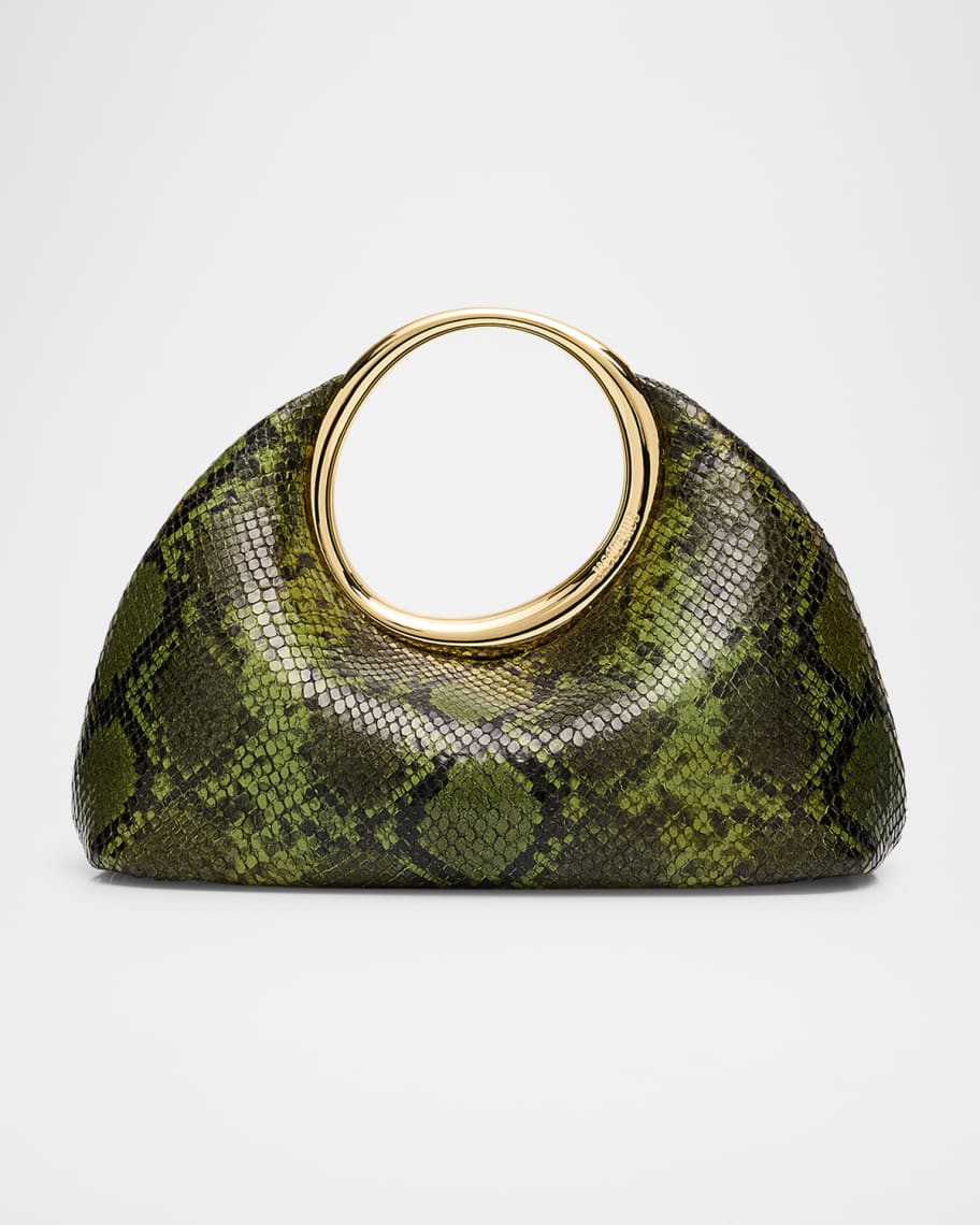 Jacquemus Le Petit Calino Snakeskin Printed Leather Top-Handle Bag | Neiman Marcus