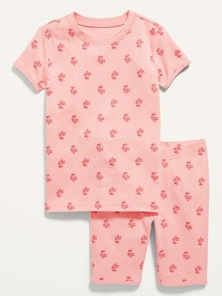 Gender-Neutral Snug-Fit Printed Short Pajamas for Kids | Old Navy (US)
