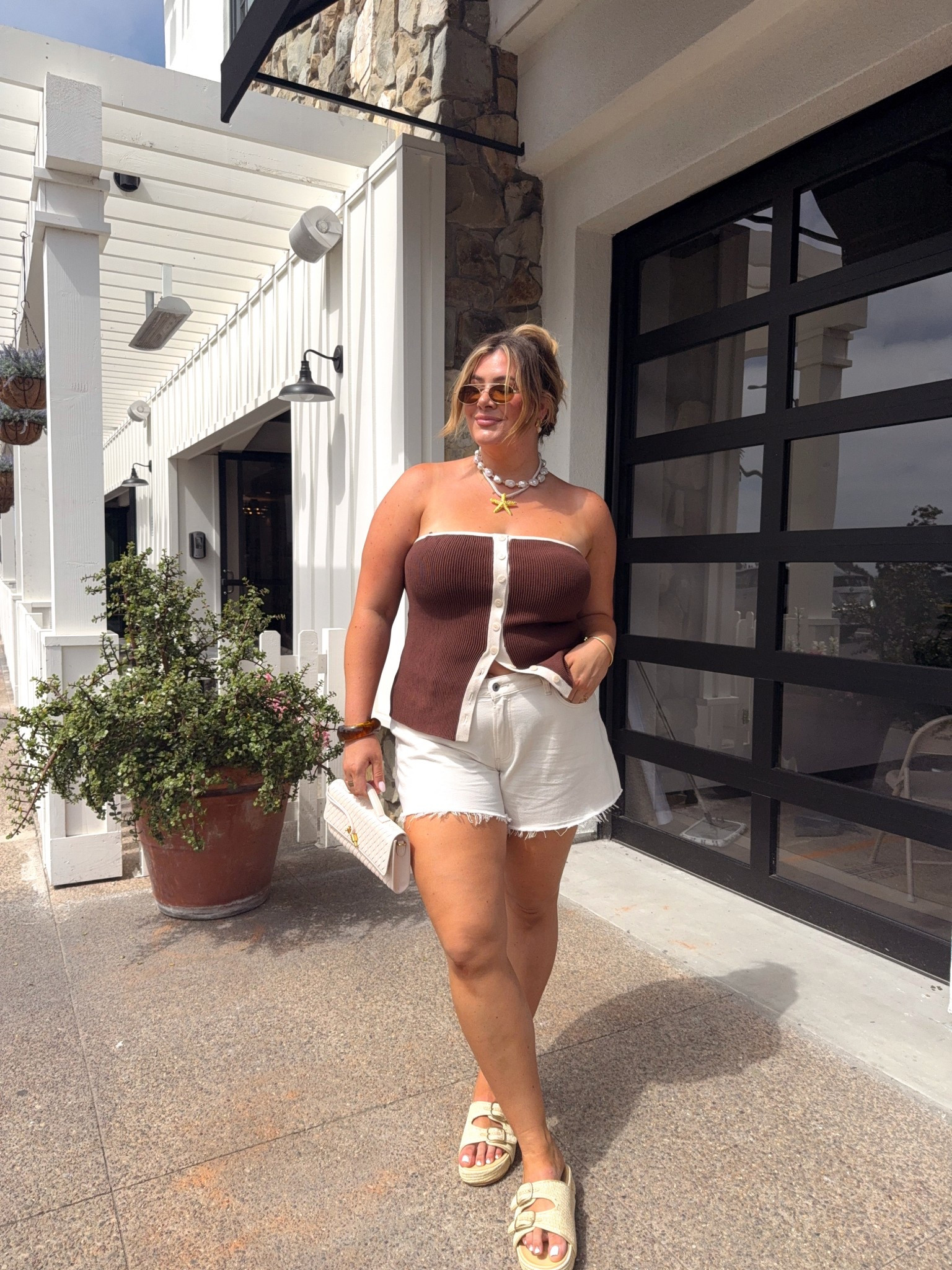 wearing this top in an xl & 33 in these shorts ☀️

#LTKStyleTip #LTKMidsize #LTKSeasonal