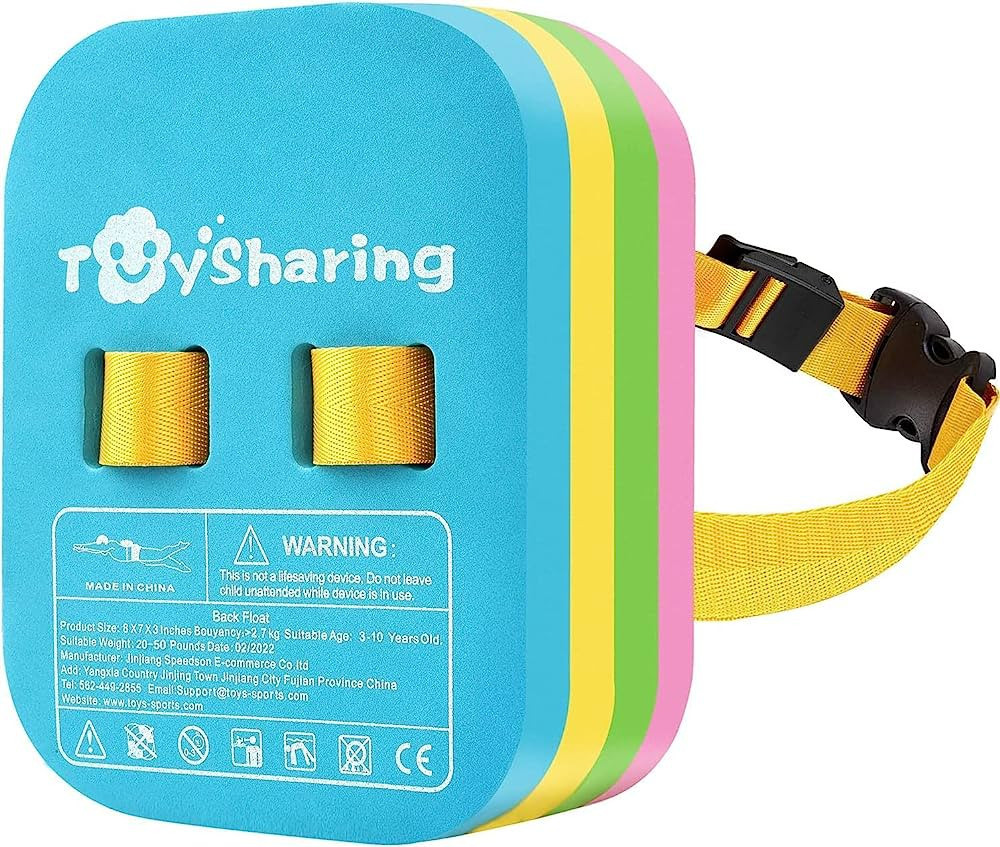 Back Float Safety Swim Trainer Swimming Bubble Belt with Adjustable Split Layers Swim Bubbles Bel... | Amazon (US)