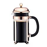 Bodum Chambord French Press Coffee Maker, Glass, 34 Ounce, 1 Liter, Copper | Amazon (US)