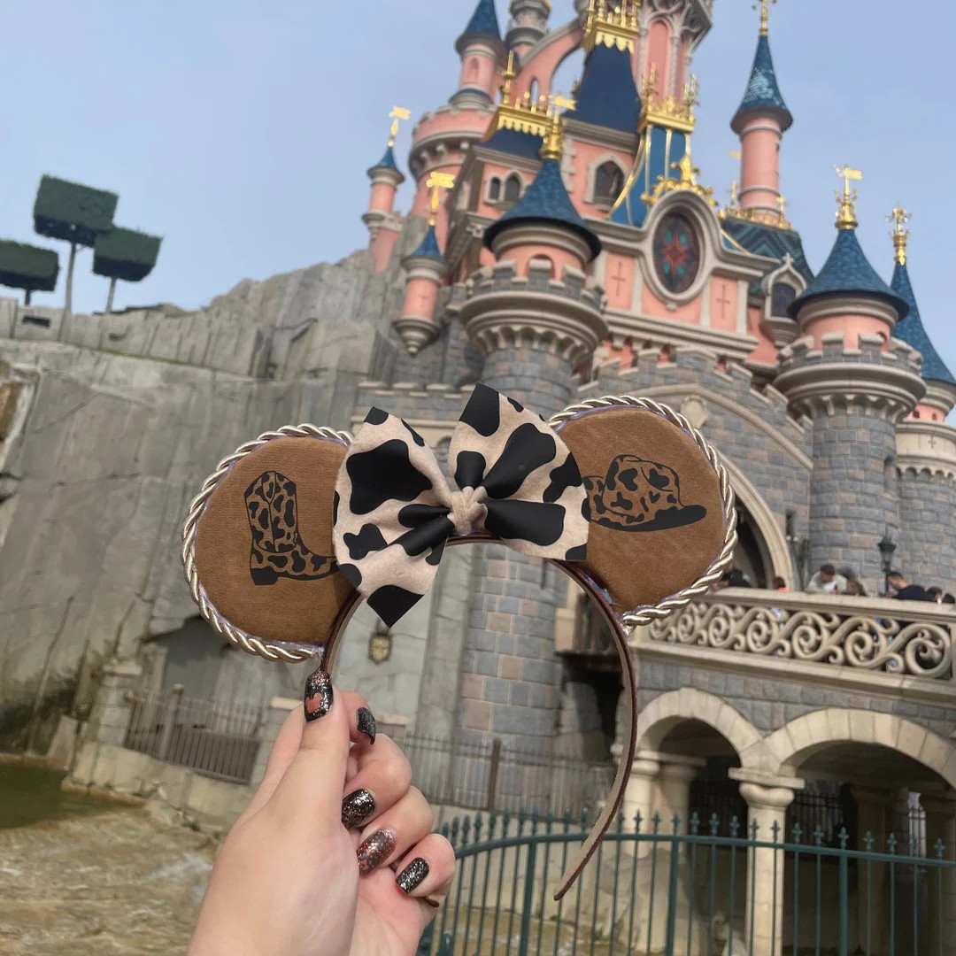 Cowboy Cowgirl Inspired Minnie Ears Mickey Ears Headband (read Description) - Etsy UK | Etsy (US)