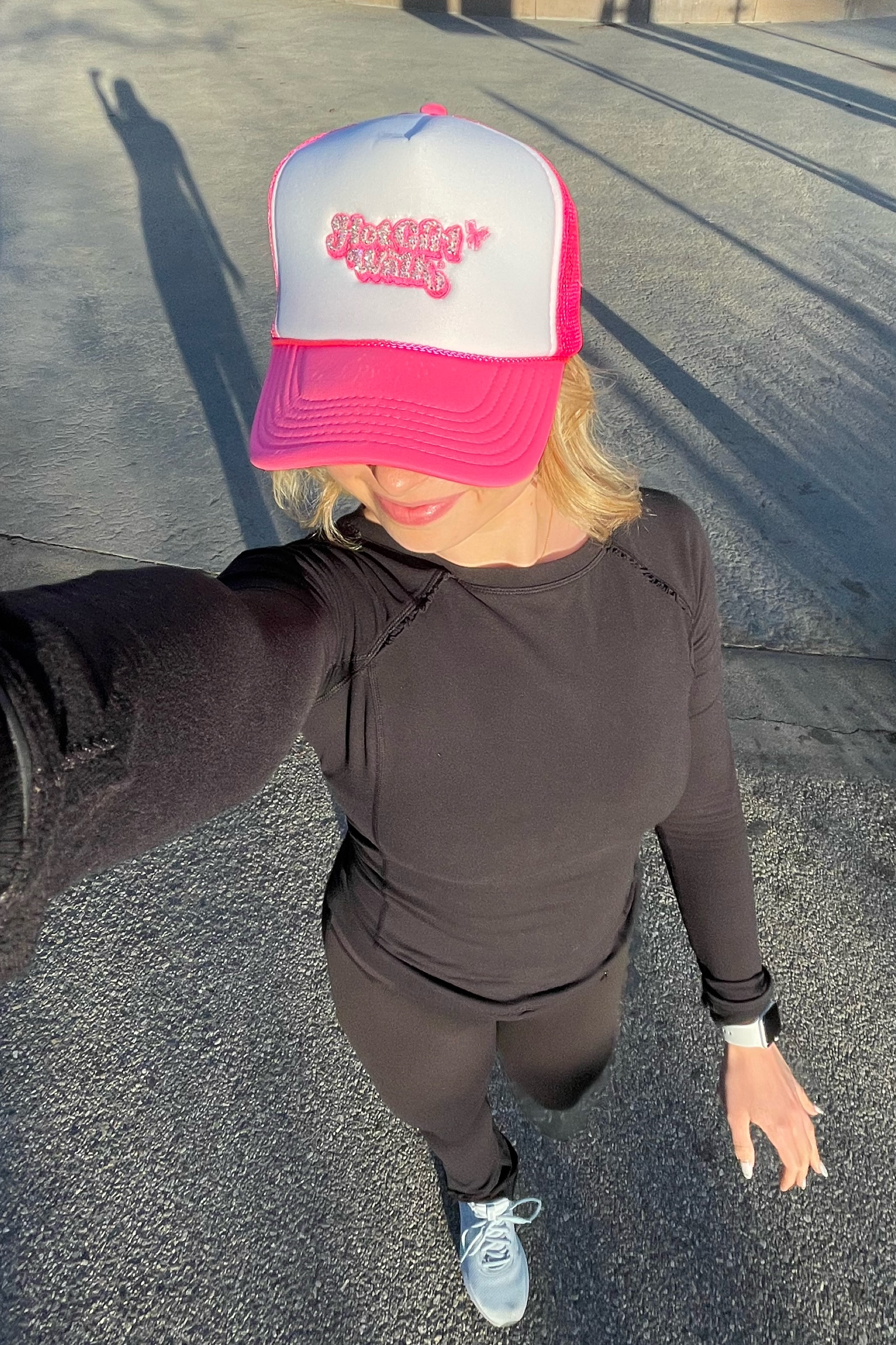 Hot Girl Walk 🩷👟🎀🫶🏻
Hat is on HotGirlWalk.com :P 

#LTKMostLoved #LTKfitness #LTKstyletip