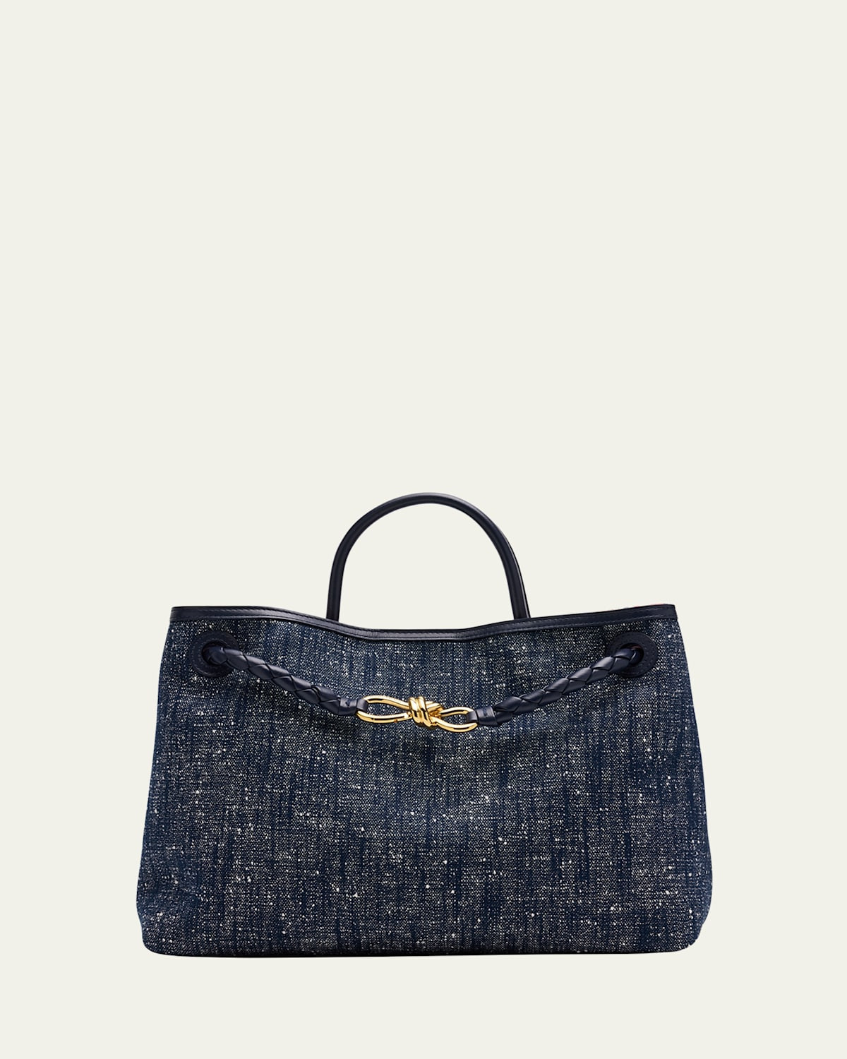 Andiamo Medium Boucle Denim Tote Bag | Bergdorf Goodman