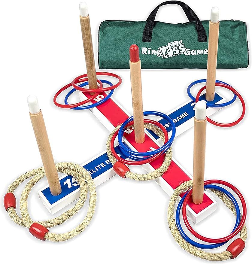 Elite Sportz Ring Toss Games for Kids - Outdoor Yard Game for Adults & Family - Backyard Toys, Ou... | Amazon (US)