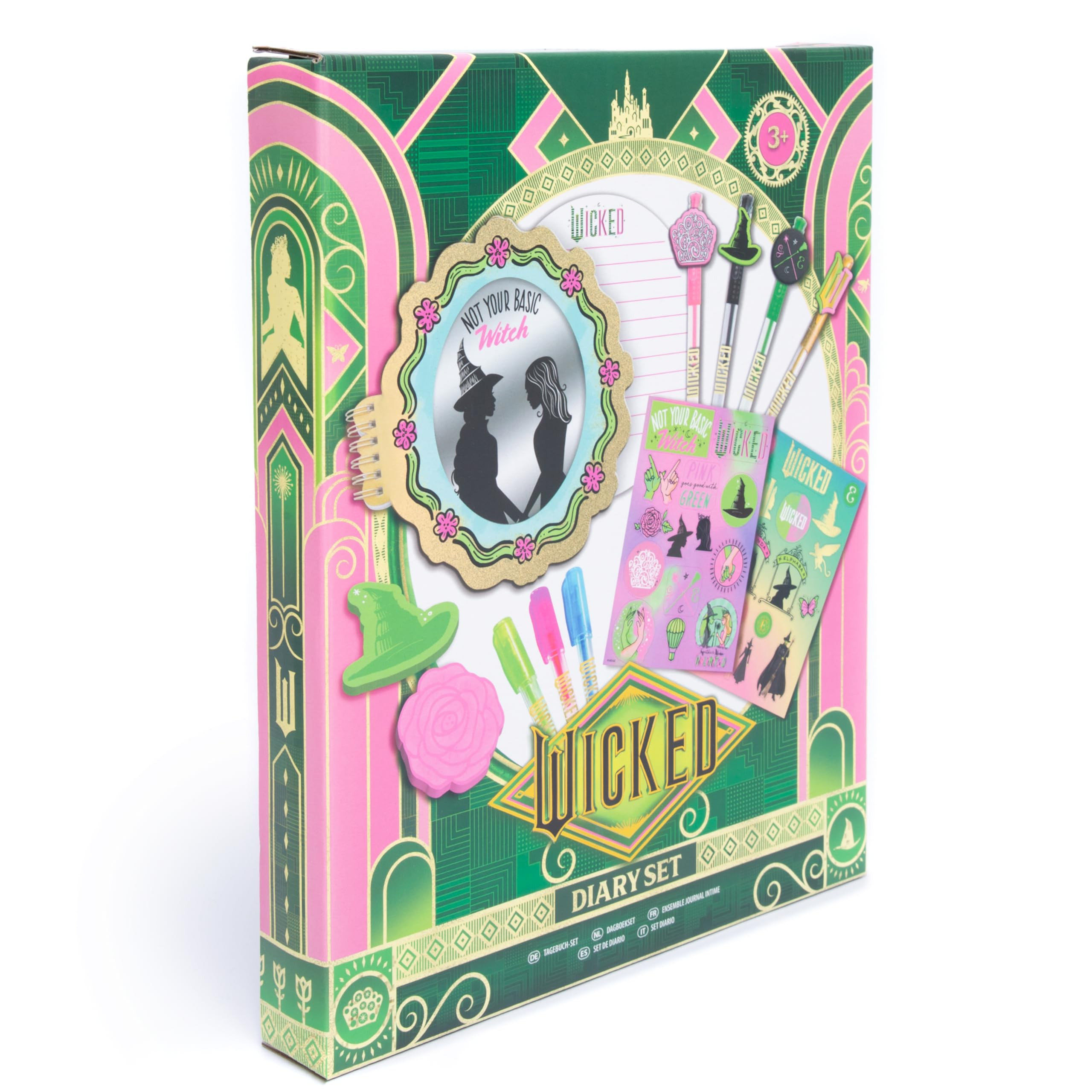 abeec Wicked Diary Set | Official Wicked Themed Stationery Gift for Kids & Teens 3+ | Mirror Note... | Amazon (UK)