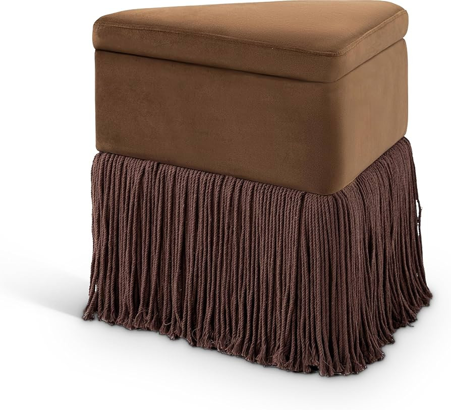 Meridian Furniture 110Brown Trivoli Collection Modern | Contemporary Ottoman/Stool with Rich Brow... | Amazon (US)
