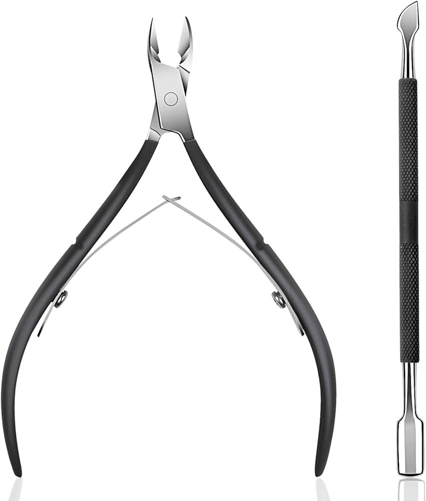 Ejiubas Cuticle Trimmer with Cuticle Pusher Cuticle Nipper Professional Grade Stainless Steel Cut... | Amazon (US)
