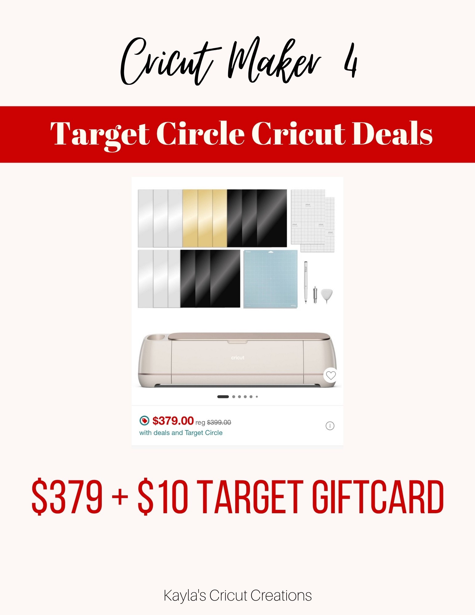 Target circle deals Cricut Maker 4