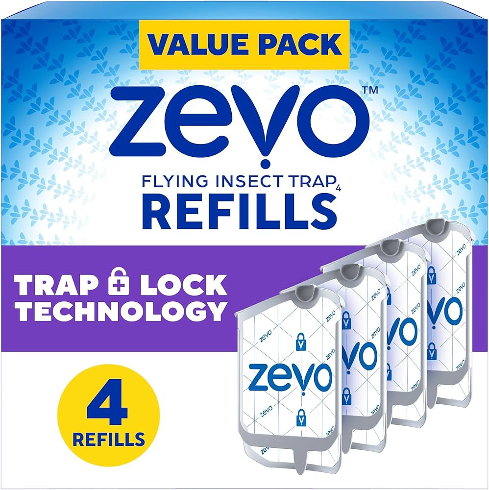 Zevo Flying Insect Trap Refill - for The Zevo MAX & Standard Indoor Fly Trap - Catch Gnats, House... | Amazon (US)