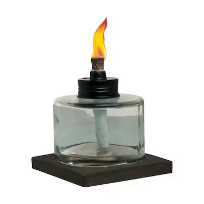 TIKI 4.5-in Mixed Material Votive Glass Citronella Tabletop Torch | Lowe's