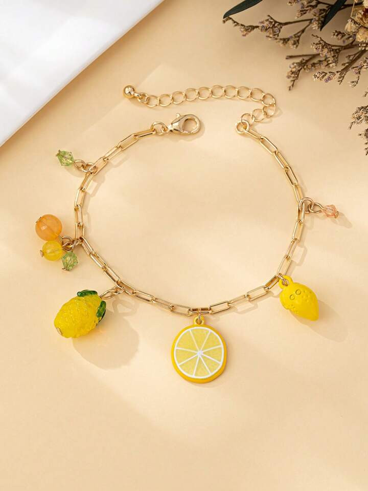 1pc Stylish Minimalist Everyday Fruit Shaped Decorative Bracelet | SHEIN