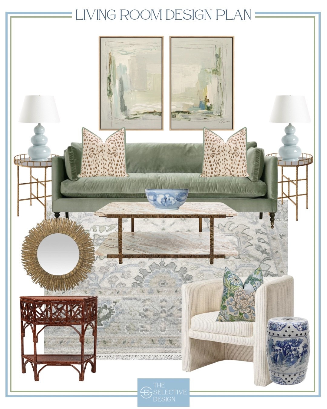 Modern lines, collected accents, and a dash of tradition. This green grandmillennial living room design plan strikes the perfect balance.

Living Room Design | traditional living room | timeless living room | classic living room | Grandmillennial living room

#LTKFindsUnder100 #LTKSaleAlert #LTKHome