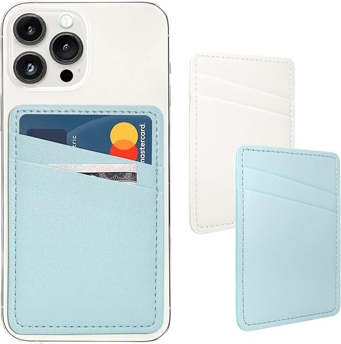 Limvory Phone Wallet Stick On, Leather Phone Card Holder, Credit Card Holder for Phone Case Compa... | Amazon (US)