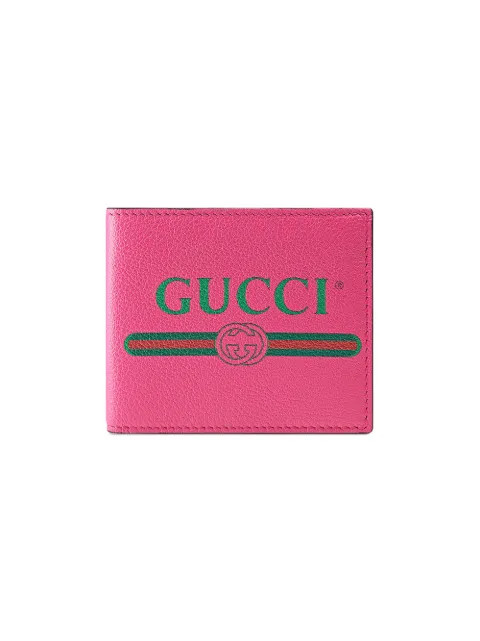 Gucci Gucci Print Leather bi-fold Wallet - Farfetch | Farfetch (US)