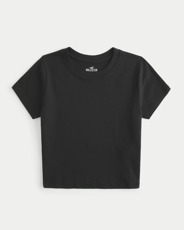 Short-Sleeve Crew Baby Tee | Hollister (US)