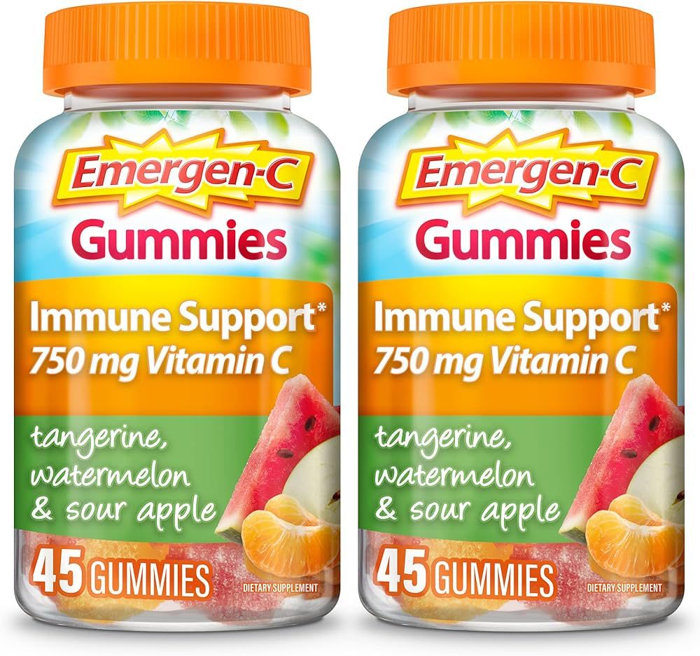 Emergen-C Vitamin C Gummies, Dietary Supplement for Immune Support, Tangerine, Watermelon and Sou... | Amazon (US)