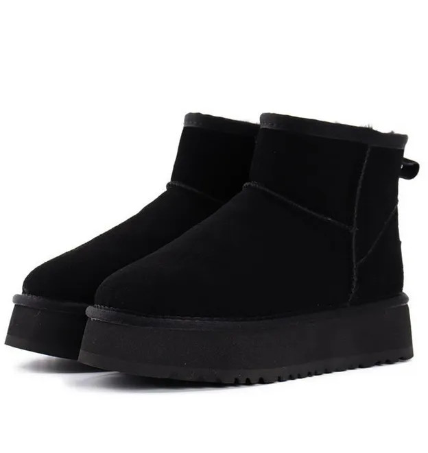 Brand design Mini Platform Boot Woman Winter Wgg Ankle Australia Snow Ug Boots Thick Bottom Real ... | DHGate