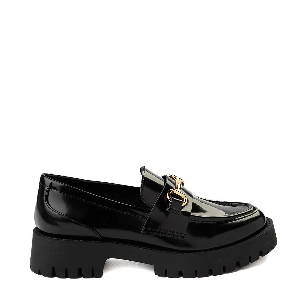 Womens Madden Girl Harlow Platform Loafer - Black | Journeys