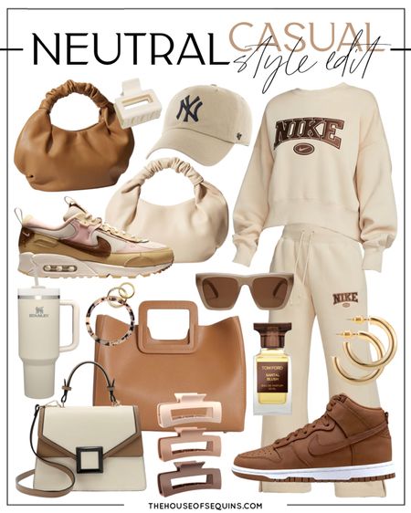 Shop this Nike neutral outfit! Nike sweats matching set, Nike dunks, Nike Air Max, Amazon Fashion designer bag look for less and more! 

Follow my shop @thehouseofsequins on the @shop.LTK app to shop this post and get my exclusive app-only content!

#liketkit 
@shop.ltk
https://liketk.it/41Rlx

#LTKSeasonal #LTKsalealert #LTKstyletip