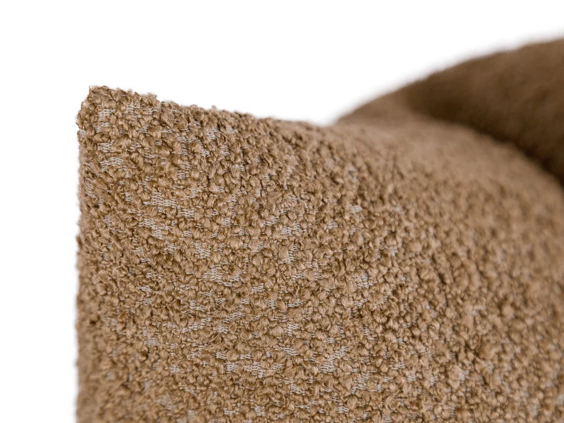 Brown Boucle Pillow Cover Brown Pillow Sham Textured Throw - Etsy | Etsy (US)