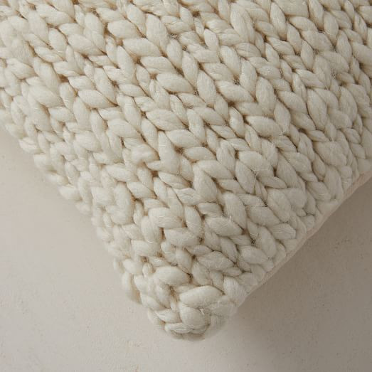 Wool Knit Pillow Cover | West Elm (US)