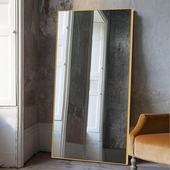 MIRUO Large Full Length Mirror Oversized Floor Length Dressing Mirror Rectangle Bedroom Leaning M... | Amazon (US)