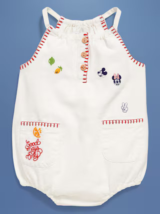 Old Navy x Disney© Linen-Blend Sleeveless One-Piece Romper for Baby | Old Navy (US)