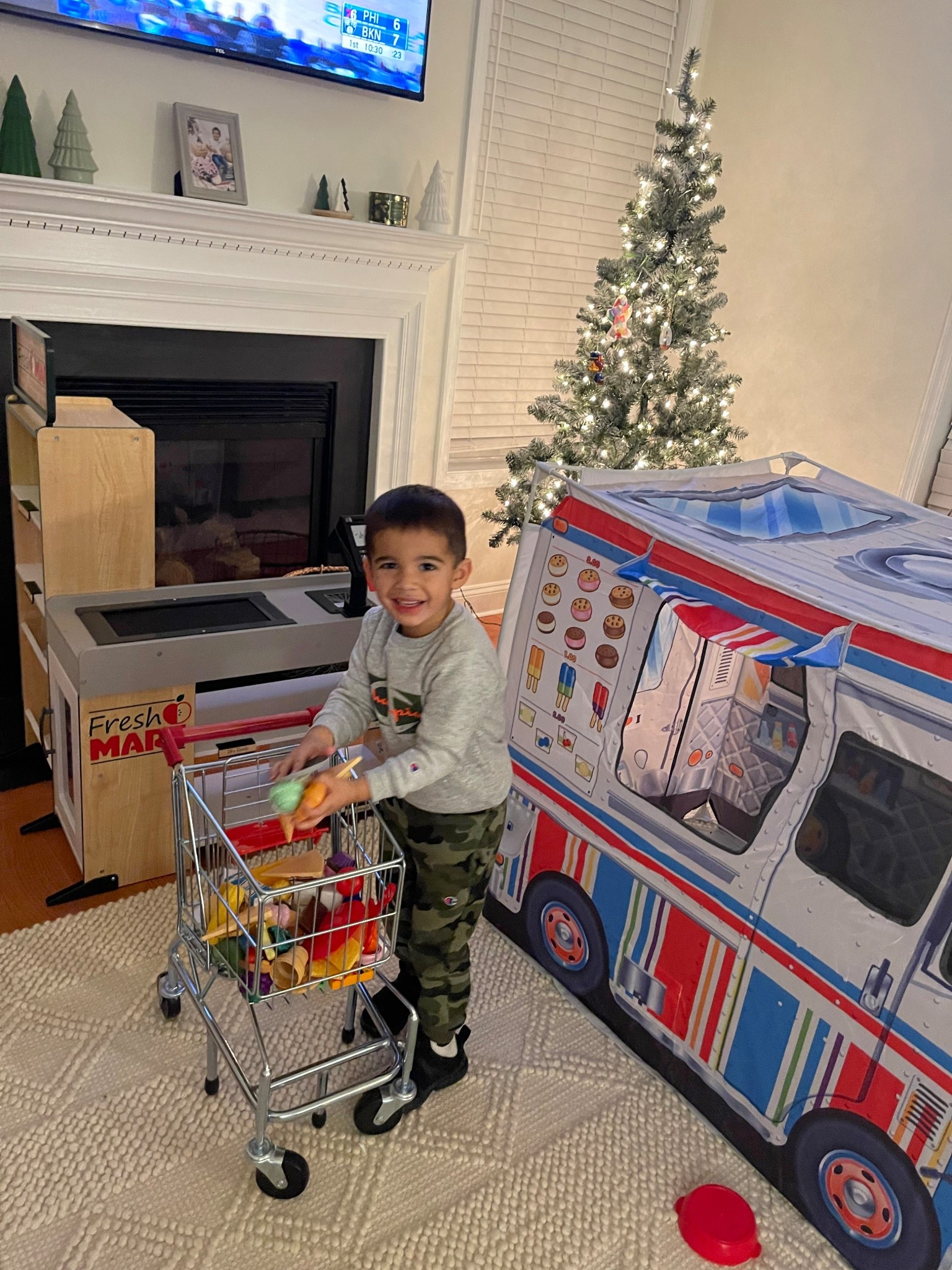 Eli’s top 3 toddler toys easily! He played with them for years and now the grocery cart & store are maizee’s fav!! 30% off today 
