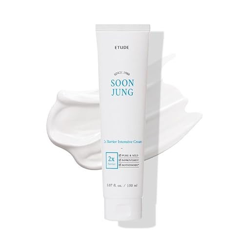 ETUDE SoonJung2x Intensive Cream for Barrier Repair | Rich Moist, Madecassoside & Panthenol for Soothing, Face Moisturizer for Sensitive Skin, pH Balanced, Hypoallergenic, 5.07 Fl Oz (Bigger Size) | Amazon (US)