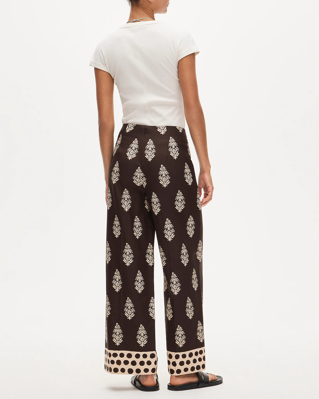 Rori pant in cocoa block print | J. Crew US