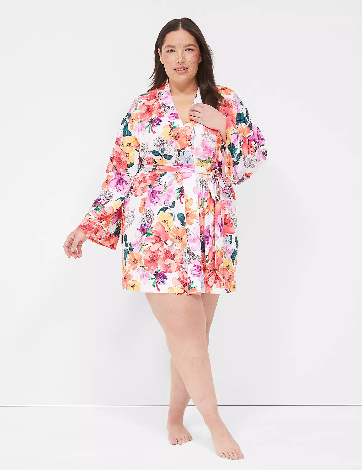 Printed Microfiber Robe | LaneBryant | Lane Bryant (US)