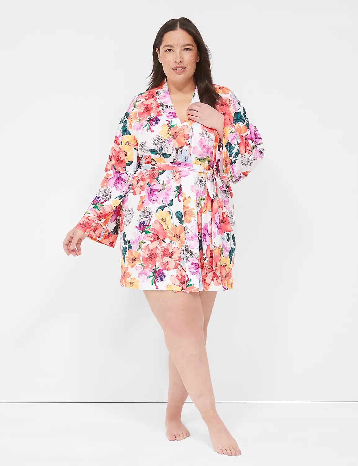 Printed Microfiber Robe | LaneBryant | Lane Bryant (US)