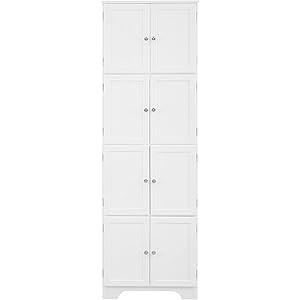 GOOD & GRACIOUS Storage Cabinet with Shelves and Doors Large Storage Space for Living Room, Kitchen, | Amazon (US)