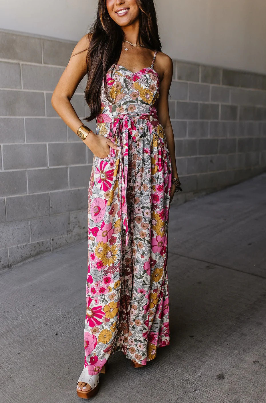Loralei Floral Jumpsuit | Mindy Mae's Market