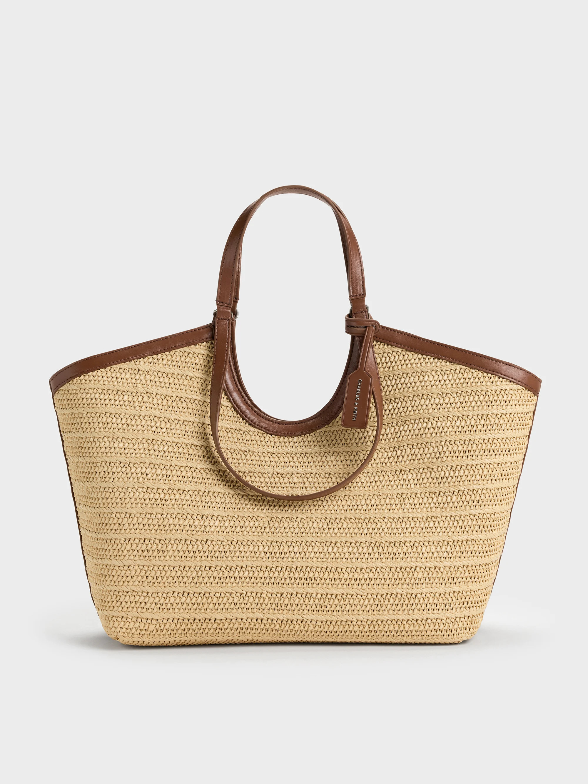 Multicoloured Ivette Raffia Woven Tote Bag | CHARLES & KEITH UK | Charles & Keith UK