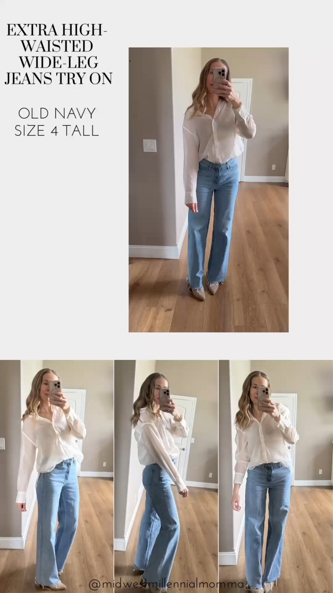 So impressed with these @oldnavy jeans! I recommend sizing down and wearing 4 tall and am 5’9” for reference.

#LTKootd #LTKSaleAlert #LTKTall