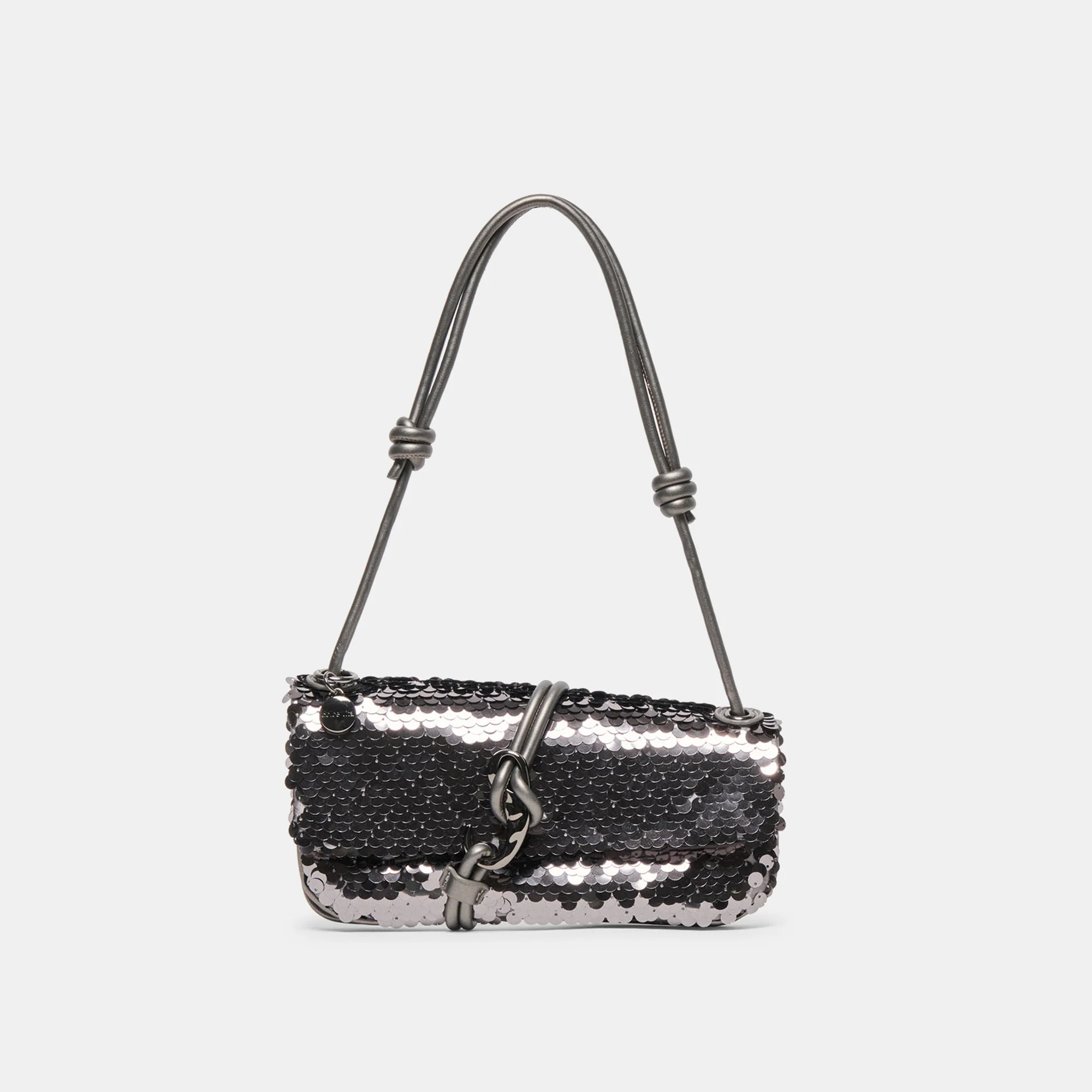Alice Shoulder Bag Gunmetal Sequin | DolceVita.com